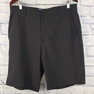 FootJoy Mens Performance Golf Shorts Black Flat Front Stretch Chino‎ Size 34